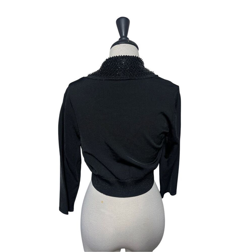 White House Black Market NWT Beaded Bolero Shrug Size Large - Picture 4 of 5